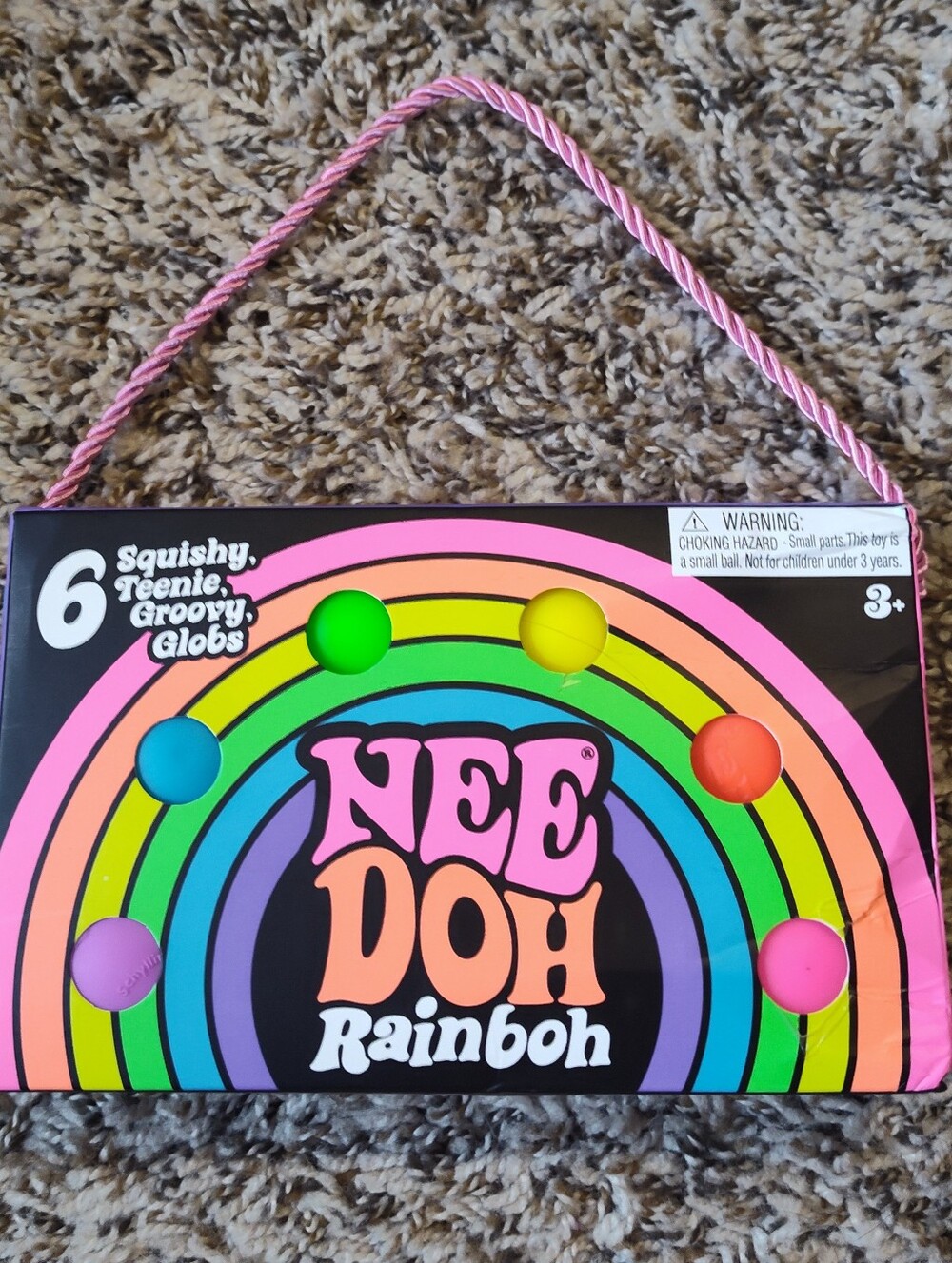 Authentic Neon Rainboh Needoh Groovy Glob Set Of 6